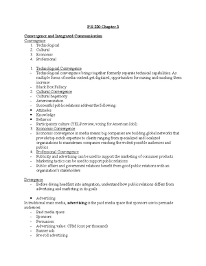 Exam #2 PR 220 Study Guide Spring 2022 - PR 220 – Spring 2022Exam ...