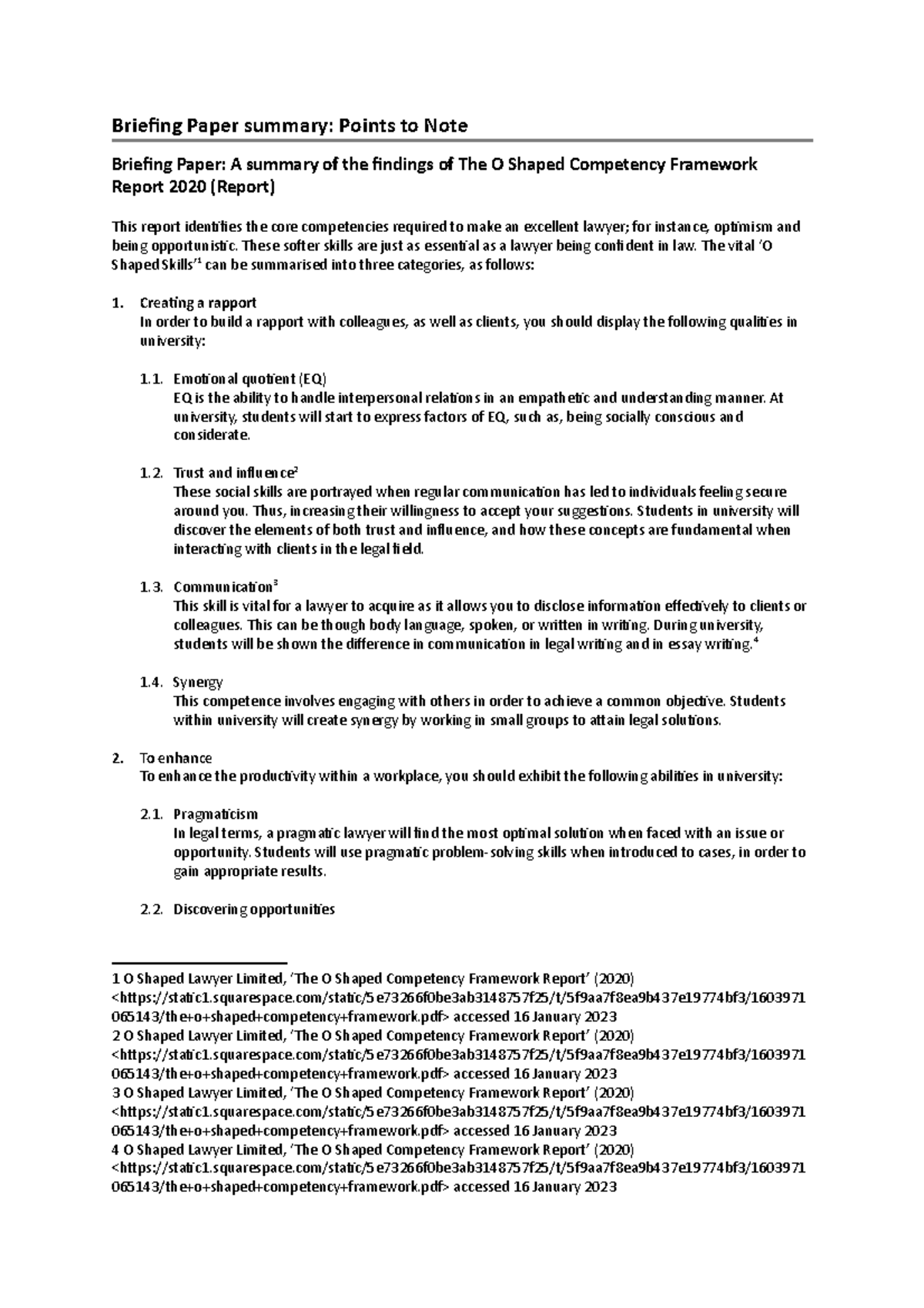 LSPLBriefing Summary Briefing Paper Summary Points To Note Briefing 