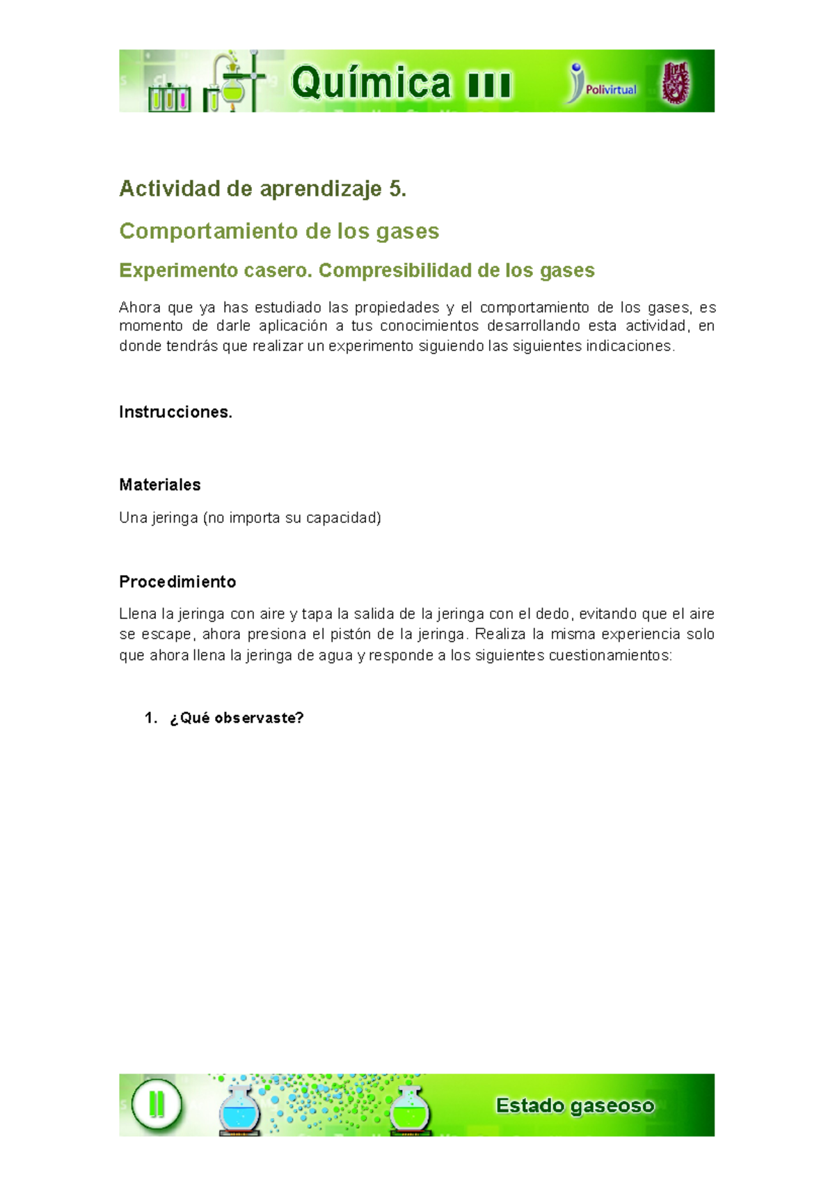 Quim u2 word act5 01 Ponte a ahacer estos ejericicos Actividad de