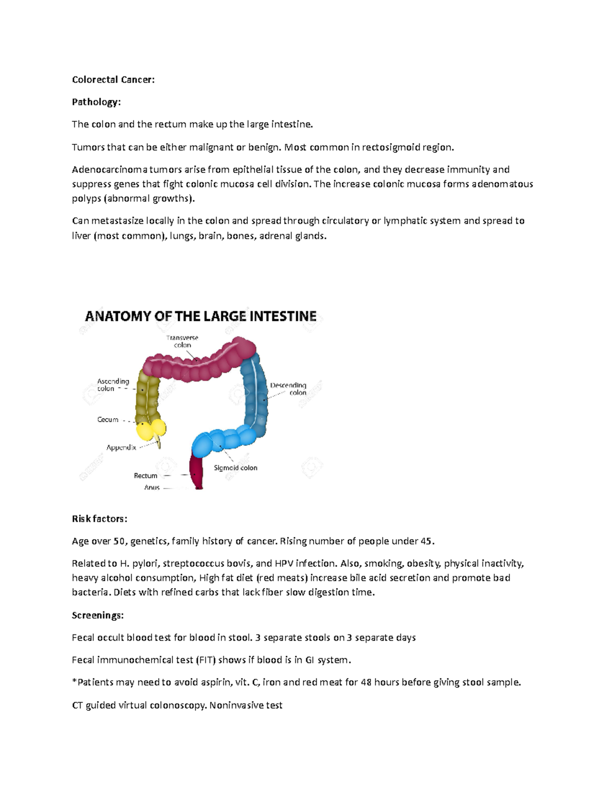 nur-265-colorectal-cancer-colorectal-cancer-pathology-the-colon-and