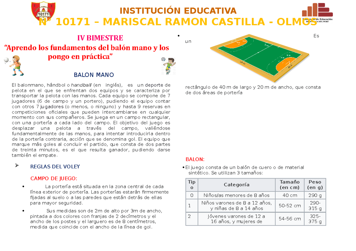 Ficha Balon MANO - hola - N° 10171 – MARISCAL RAMON CASTILLA - OLMOS IV ...