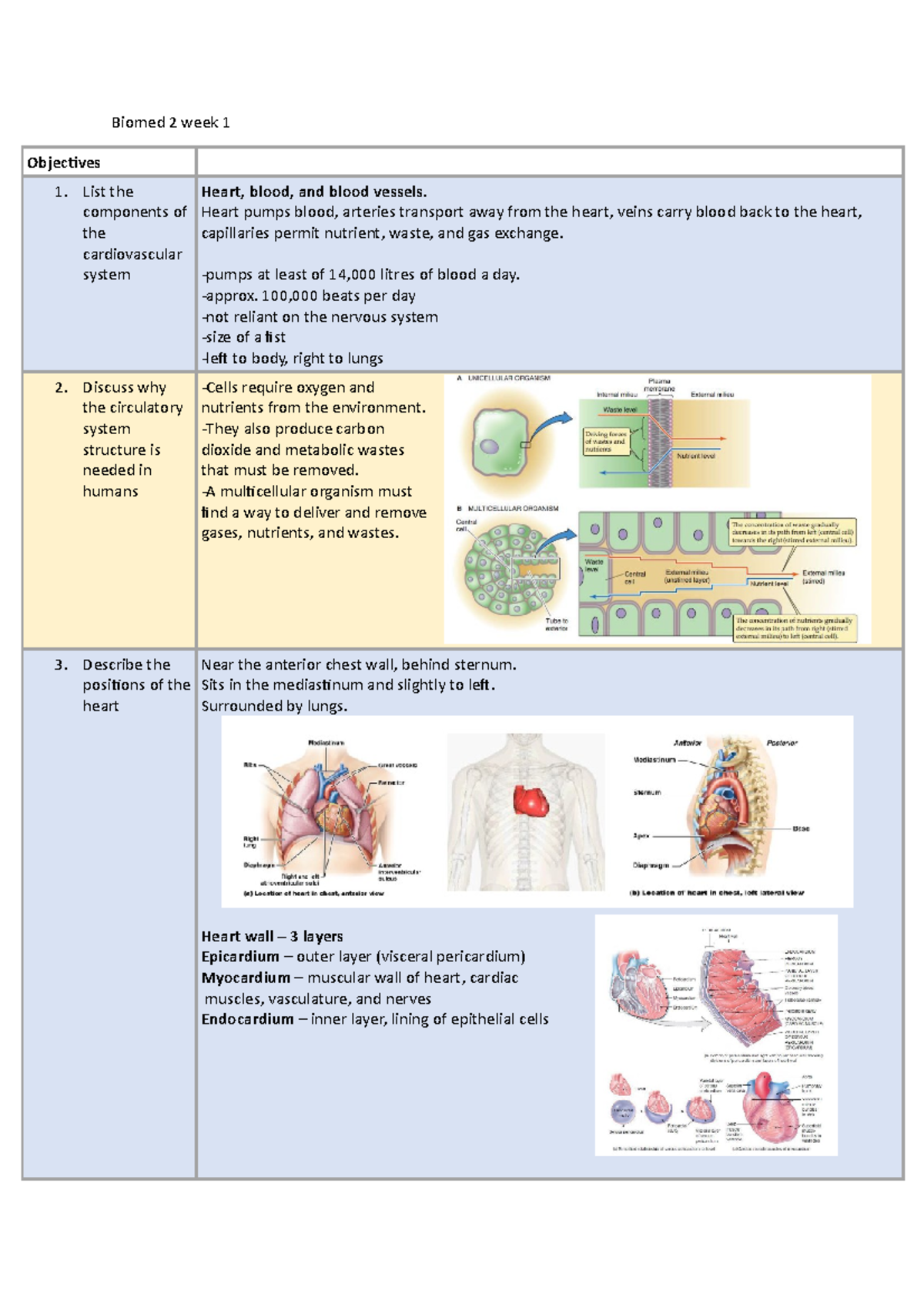 biomed-2-notes-biomed-2-week-1-objectives-list-the-components-of-the-cardiovascular-system