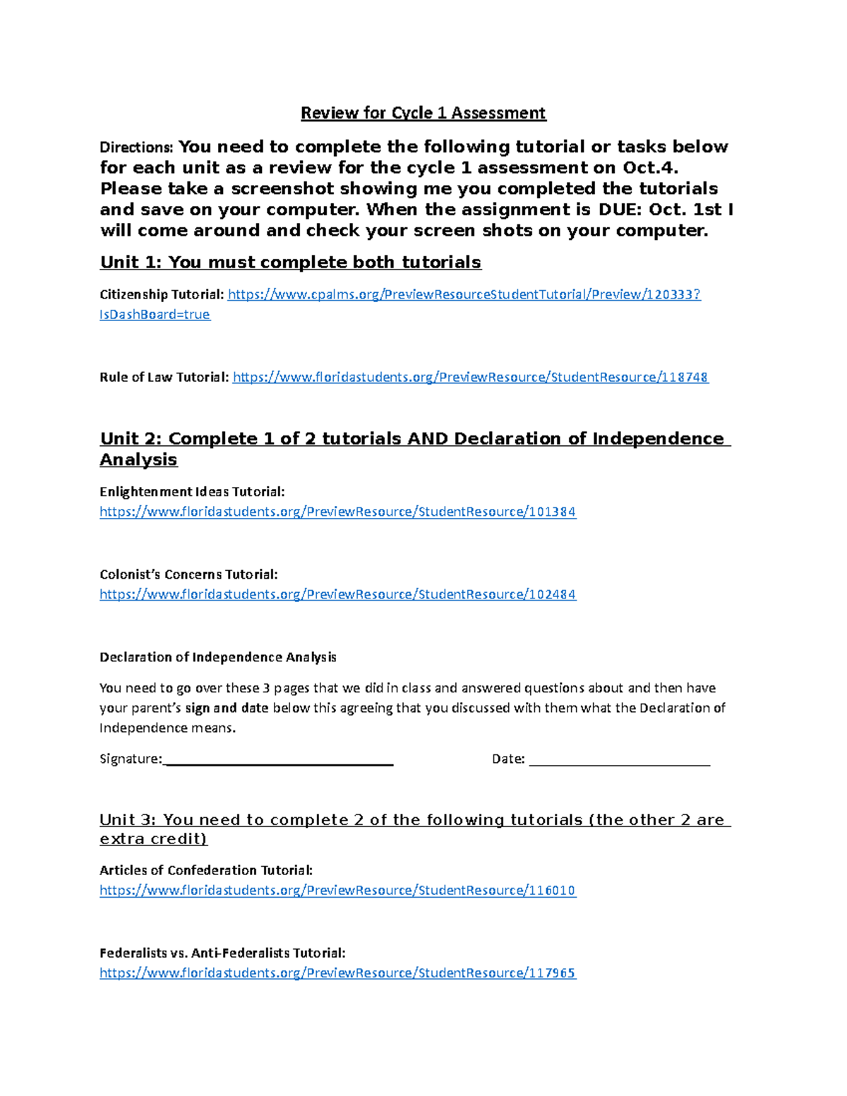 Review+for+Cycle+1 - Review for 2.1 - Review for Cycle 1 Assessment ...