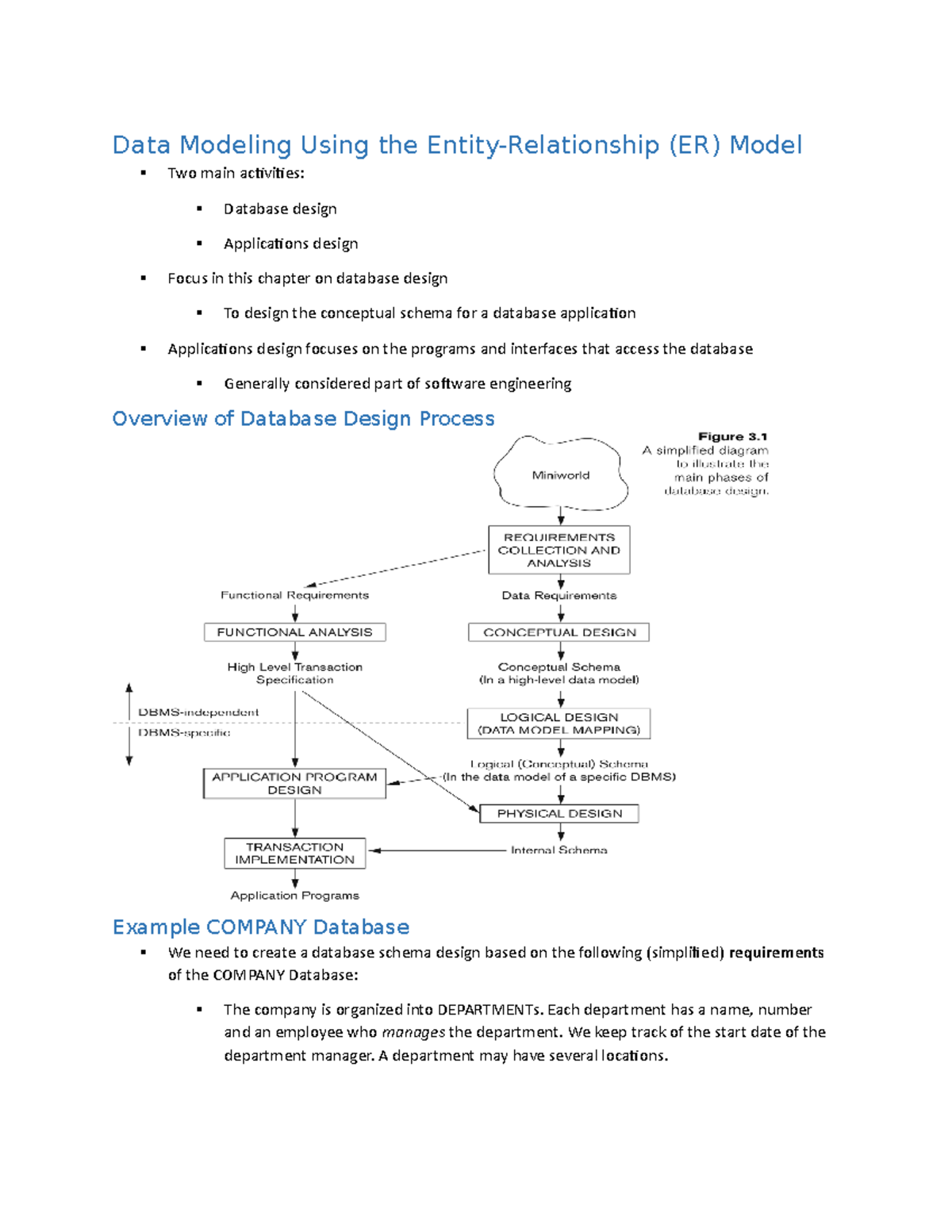 Data Modeling Using the Entity-Relationship (ER) Model - Each ...