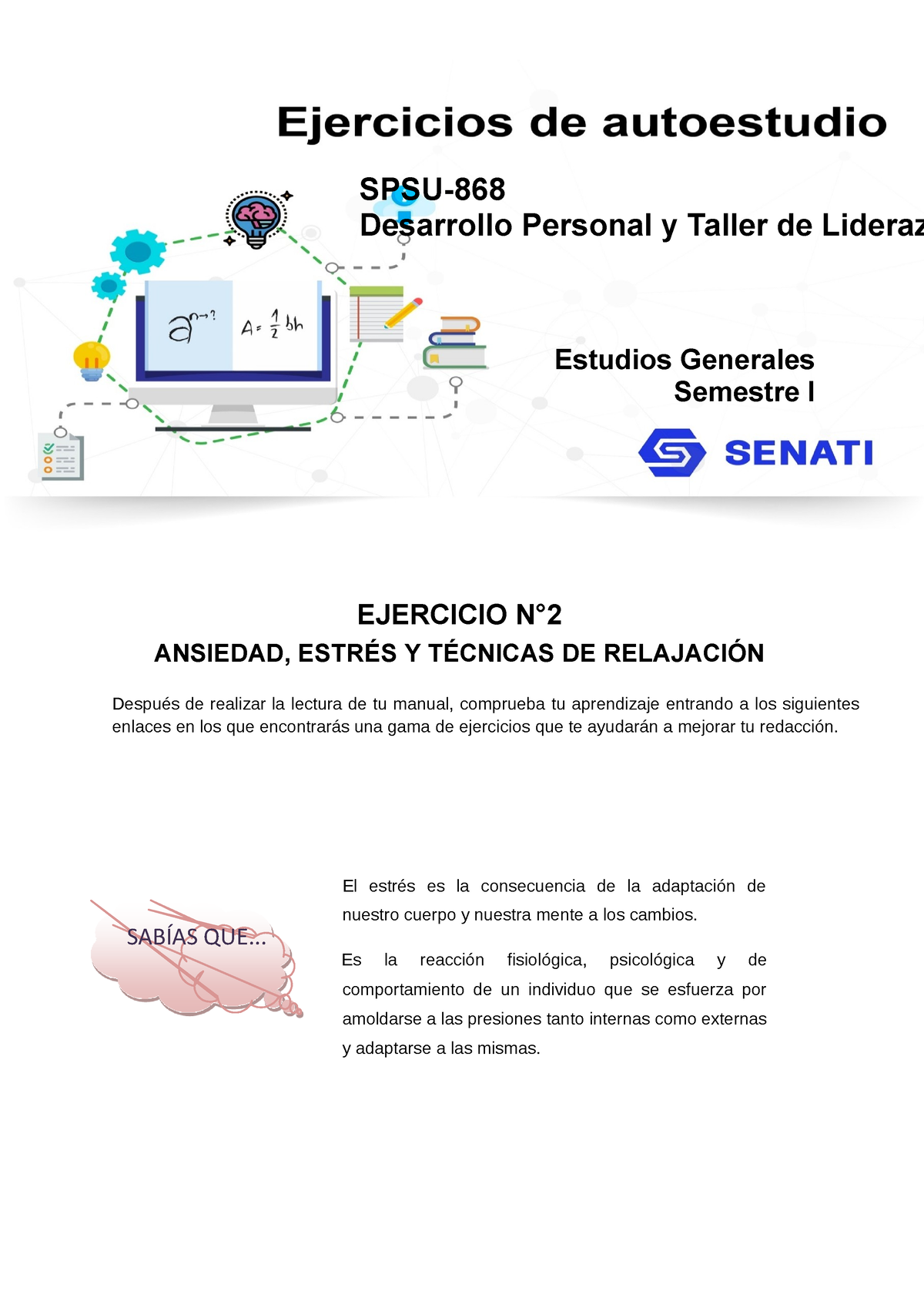 SPSU-868 Ejercicio U002 - SPSU- Desarrollo Personal Y Taller De Lideraz ...