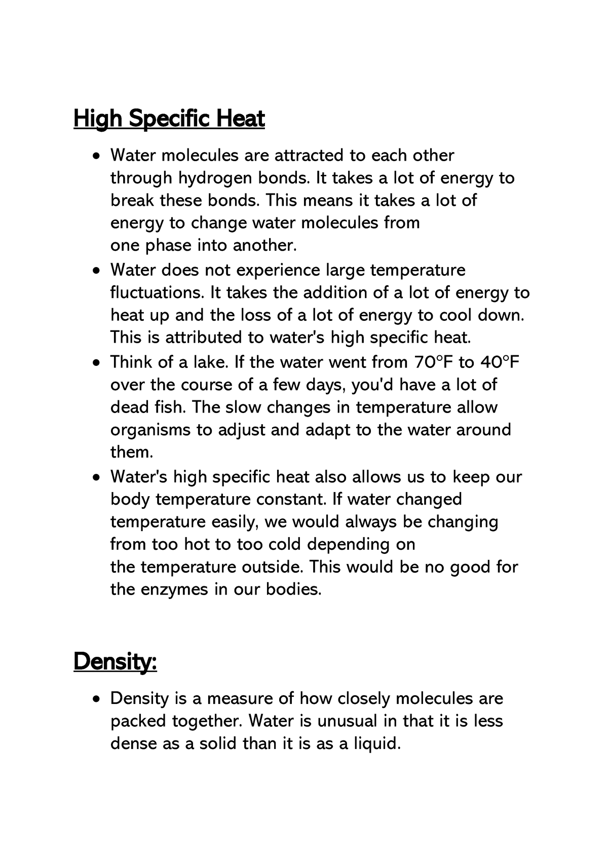 other-physical-properties-of-water-high-specific-heat-water-molecules