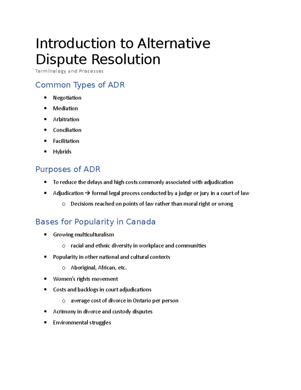 Introduction To Alternative Dispute Resolution Introduction To Alternative Dispute Resolution Introduction To Alternative Dispute Resolution Introduction To Alternative Dispute Resolution