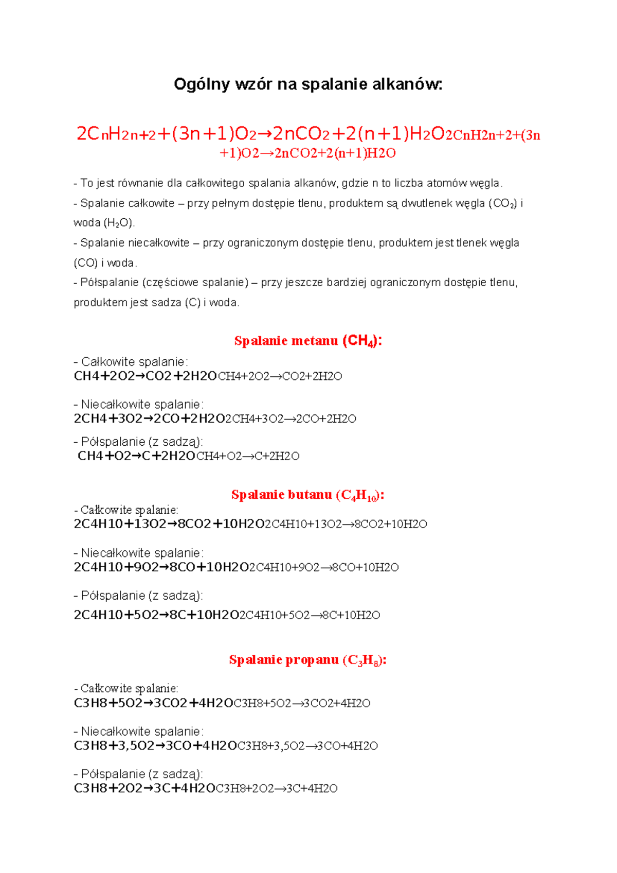 alkany-chemia-notatka-na-kartk-wk-og-lny-wz-r-na-spalanie-alkan-w