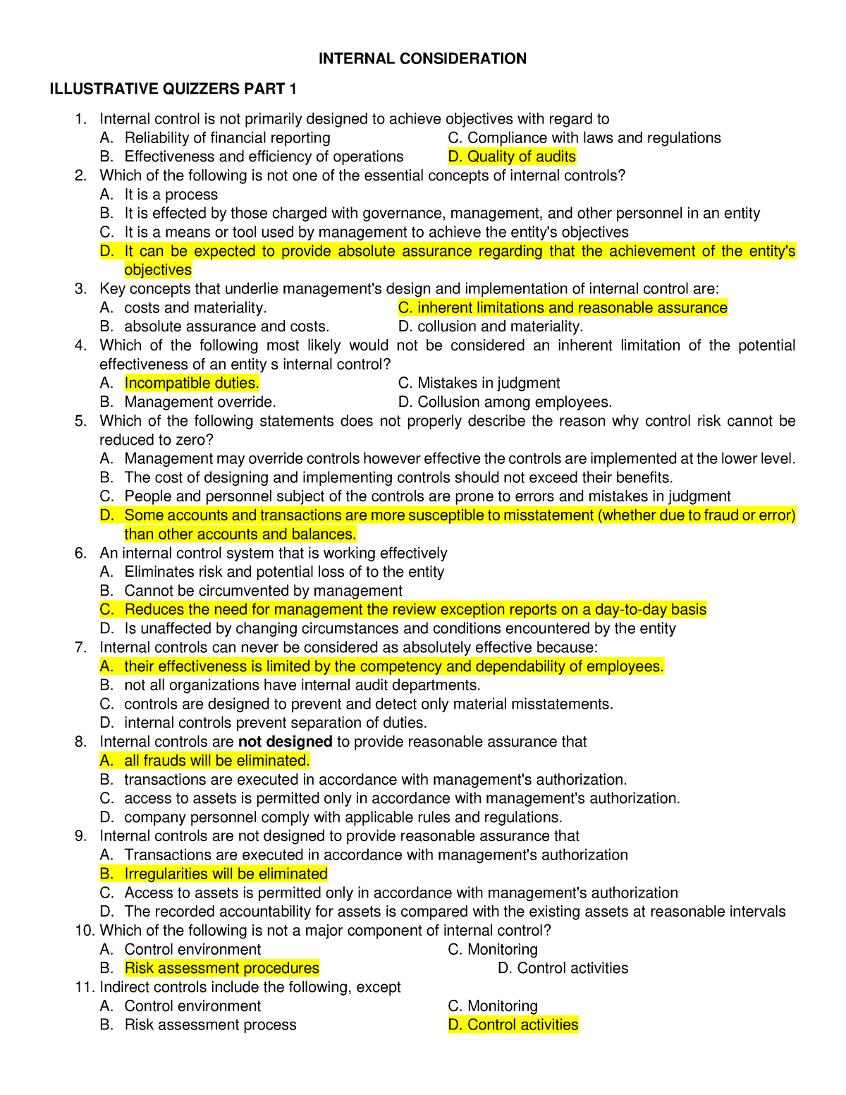 7 - Gahaha - INTERNAL CONSIDERATION ILLUSTRATIVE QUIZZERS PART 1 ...