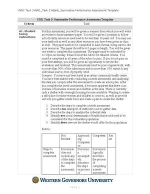 C921-1 formative assessment - YNM1 Task 1 YNM1_Task 1 Attach_Formative ...