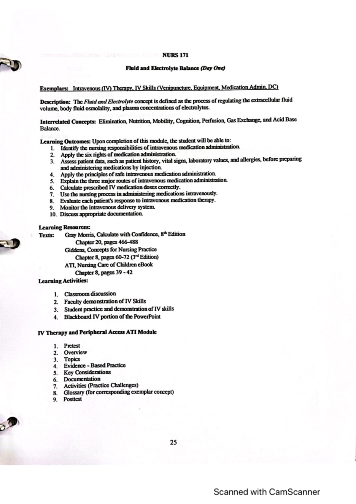 fluid and electrolyte balance for nursing students