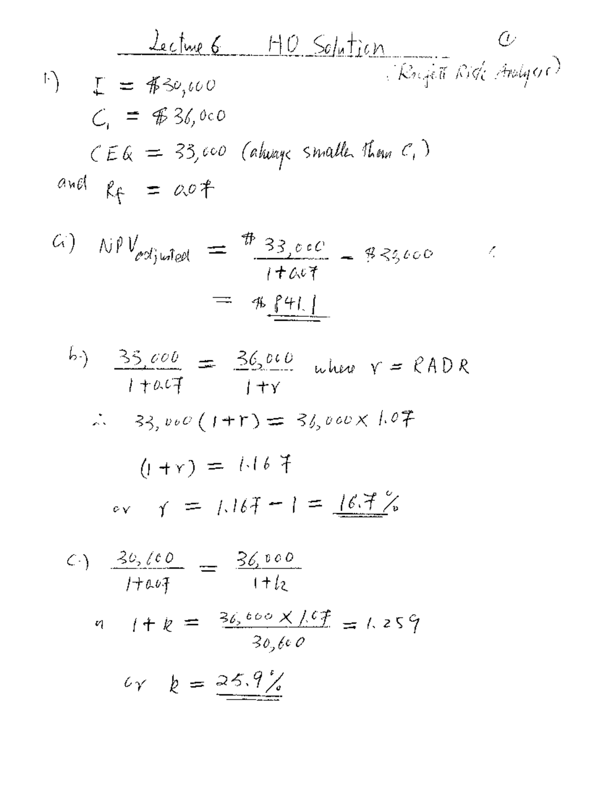 Handout Problems 6 solutions - FINA 395 - Studocu