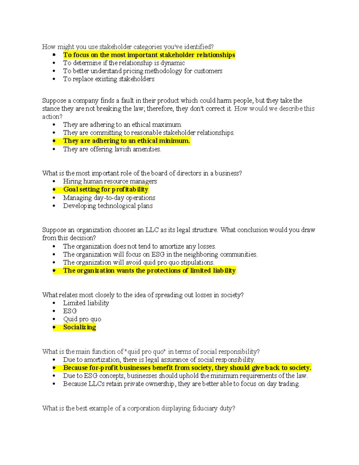 Business Ethics Unit 3 Questions and Answers - How might you use ...