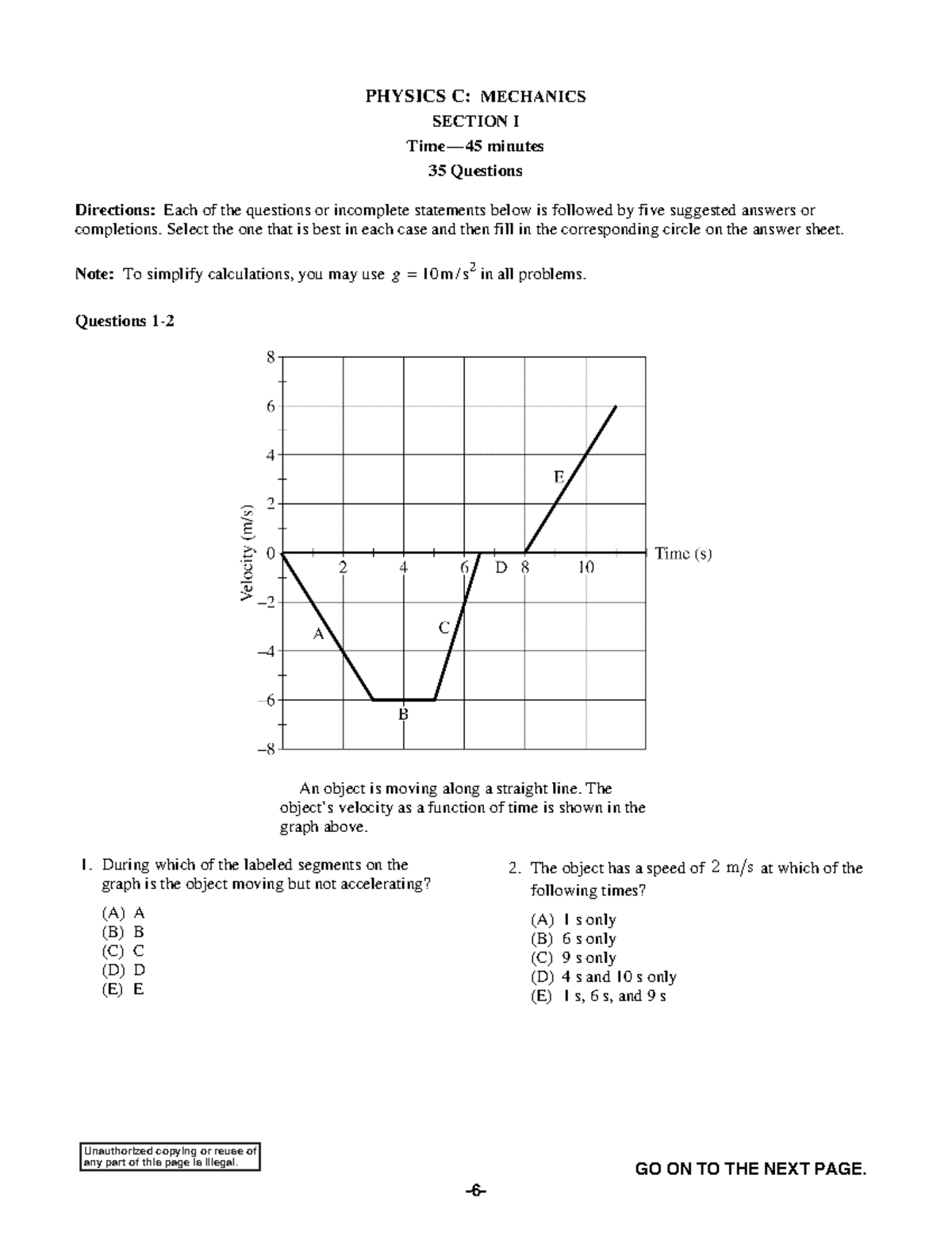 Ap Physics C Mechanics Past Exams 46 - g6w6ht1