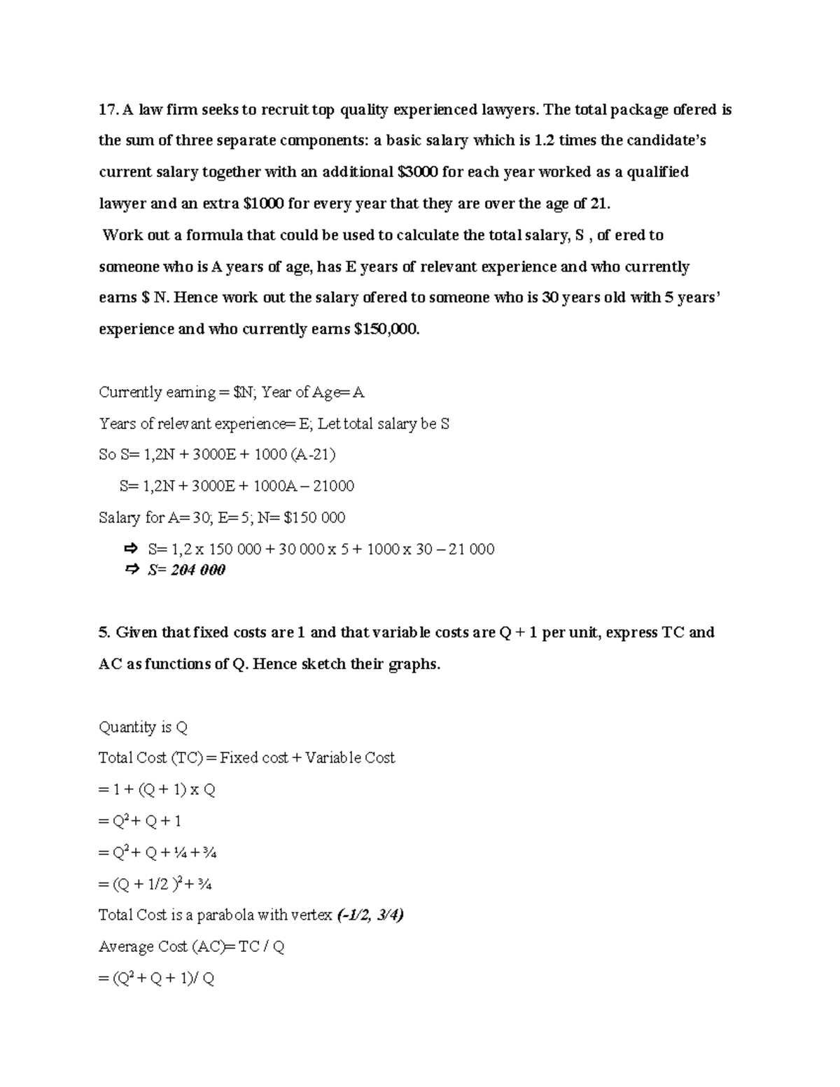 Homework Math 4 Business Group 1 - business administration - Studocu