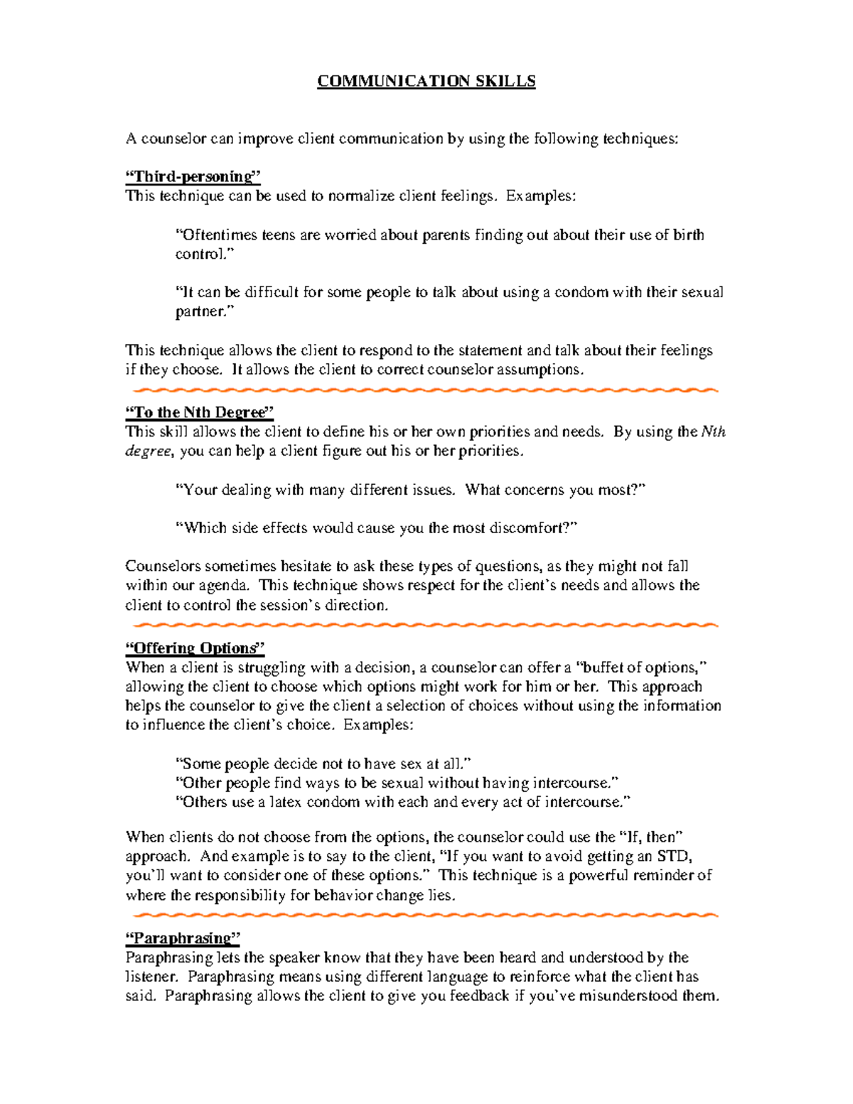 Communicationskills - Study notes and practice questions to help a ...