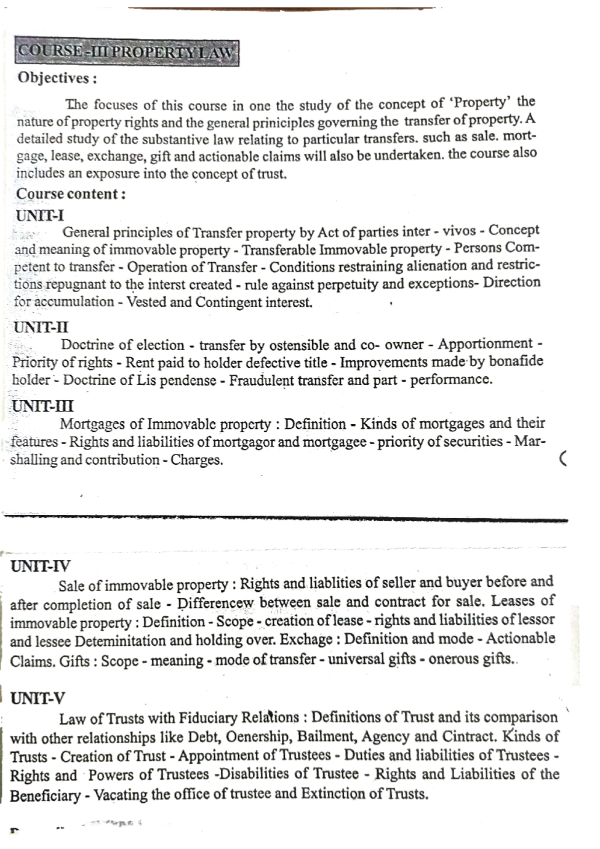 property law 2019 batch Studocu