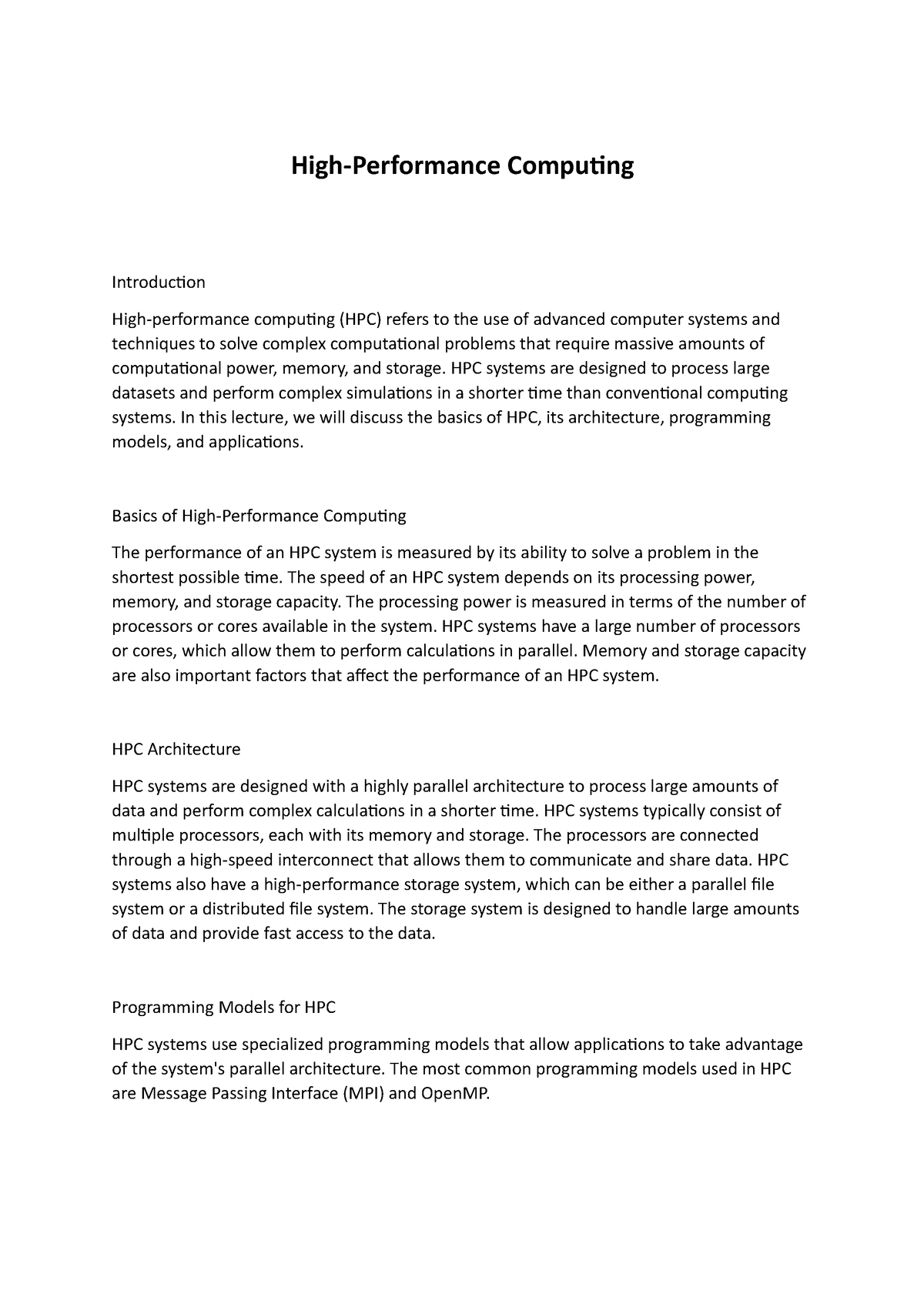 high-performance-computing-high-performance-computing-introduction