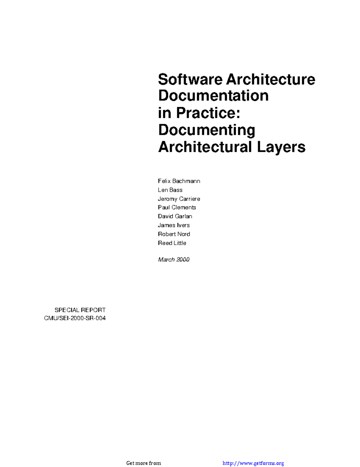 5022 - sla - Software Architecture Documentation in Practice ...