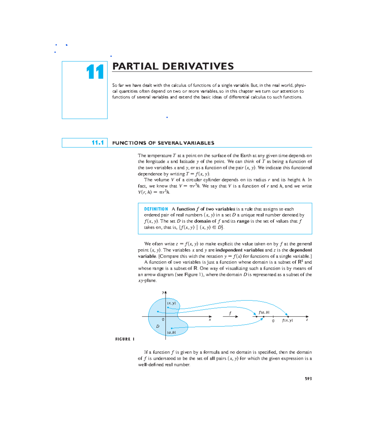 Math work ch - math work - FUNCTIONS OF SEVERAL VARIABLES The ...