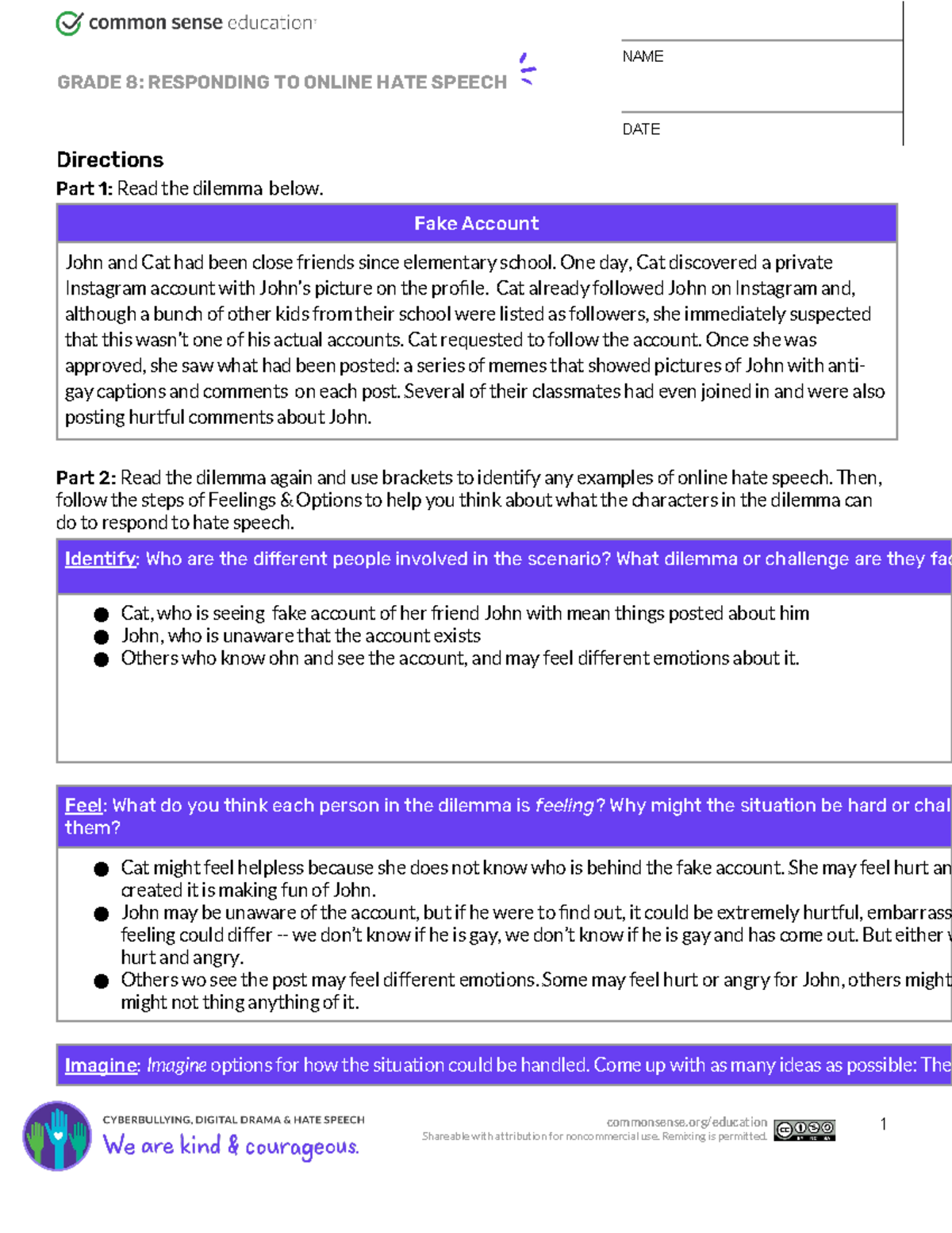 Keira Grinkrug - Grade 8 Responding TO Online HATE Speech - GRADE 8 ...