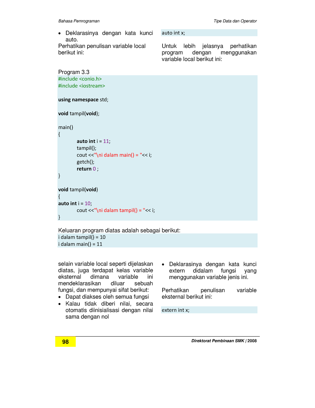 Buku Bahasa Pemrograman Lengkap-36 - Bahasa Pemrograman Tipe Data Dan ...