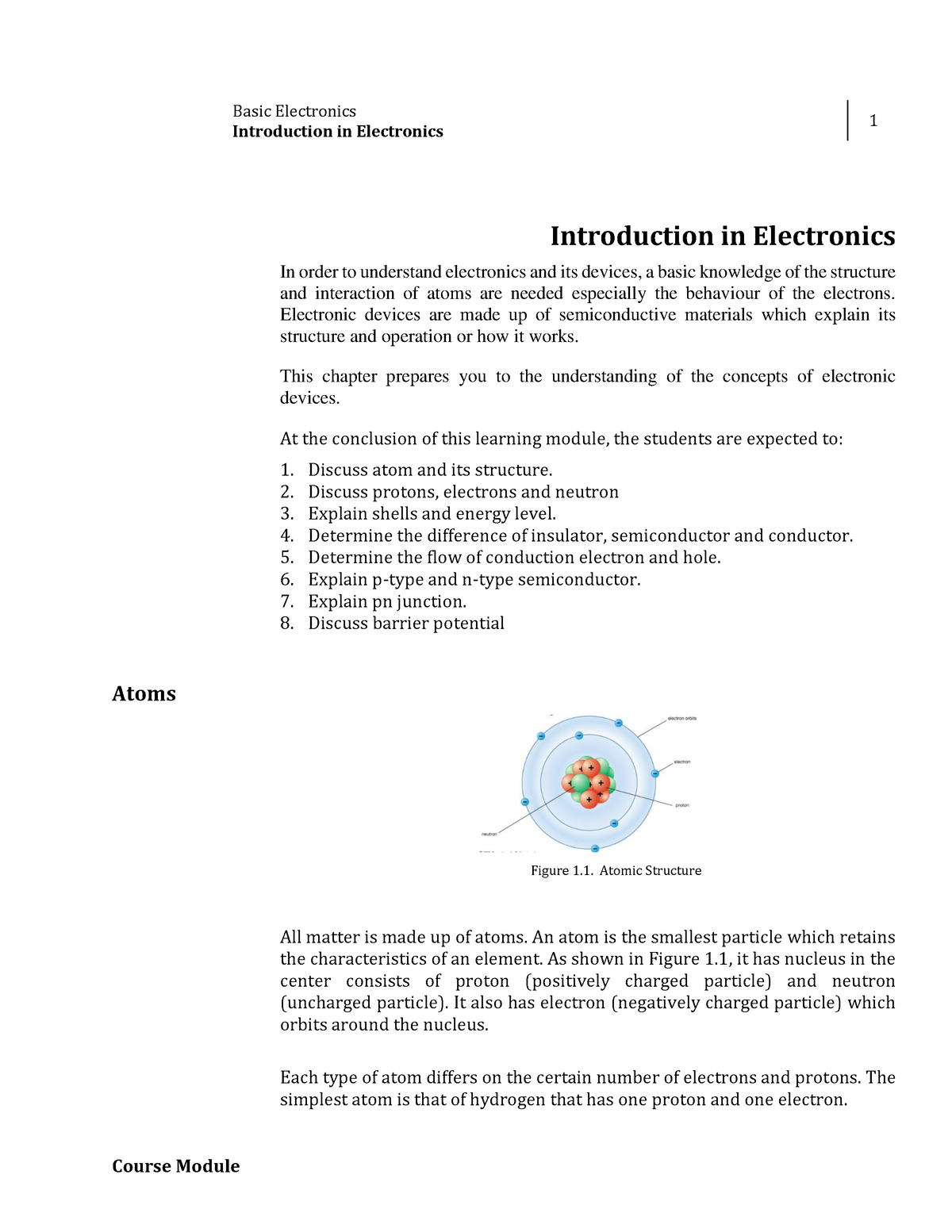 Week 1 - Introduction In Electronics - Basic Electronics Introduction ...