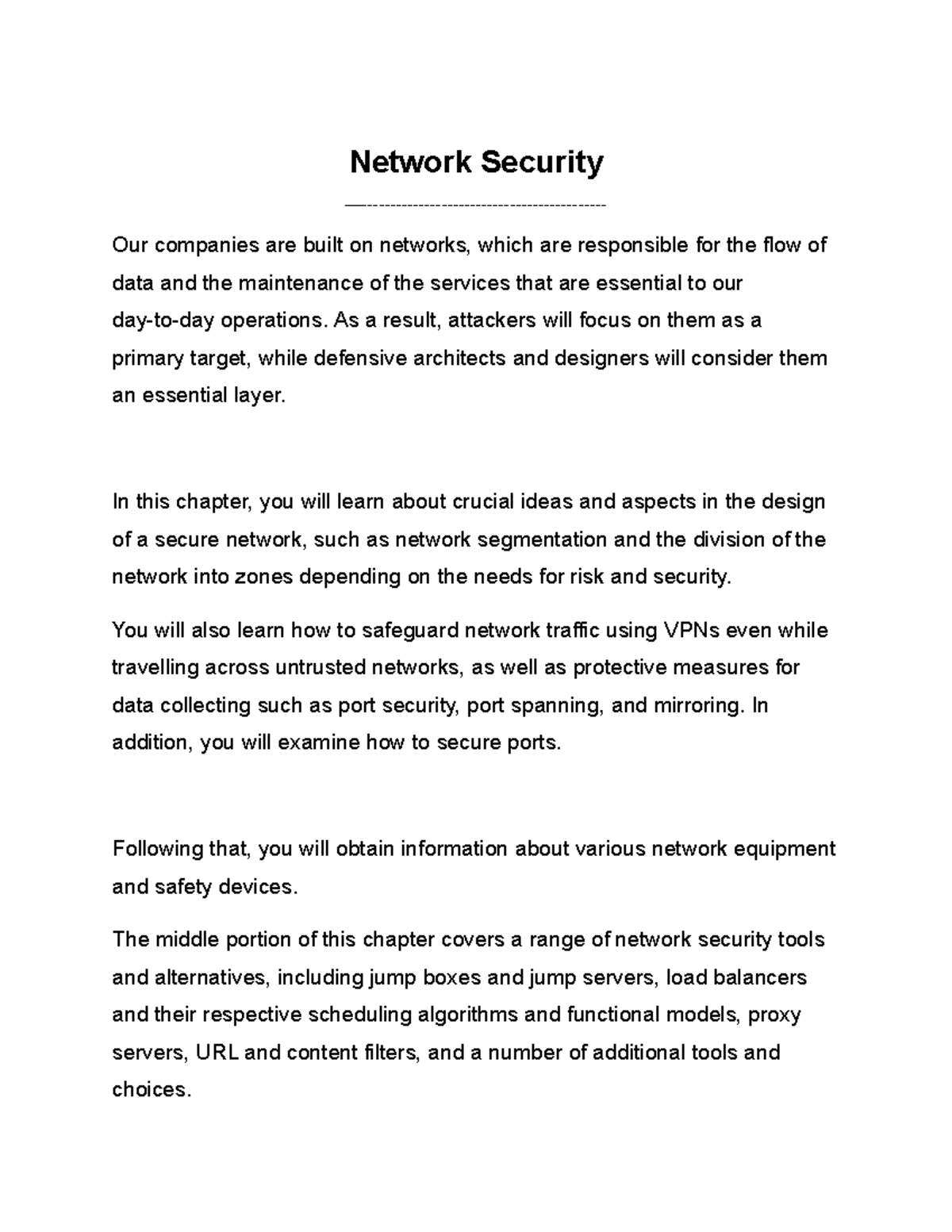 Comp TIA Security+ Study Guide Exam SY0-601 - Chapter 12 - Network ...