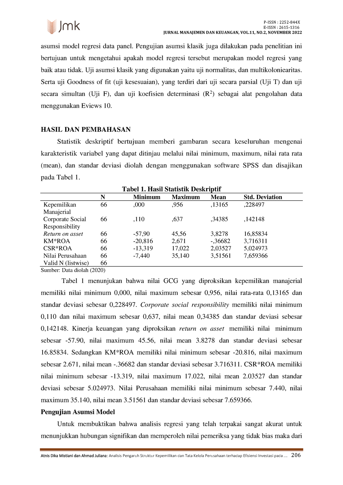 Analisis Pengaruh Struktur Kepemilikan Dan Tata Kelola Perusahaan ...