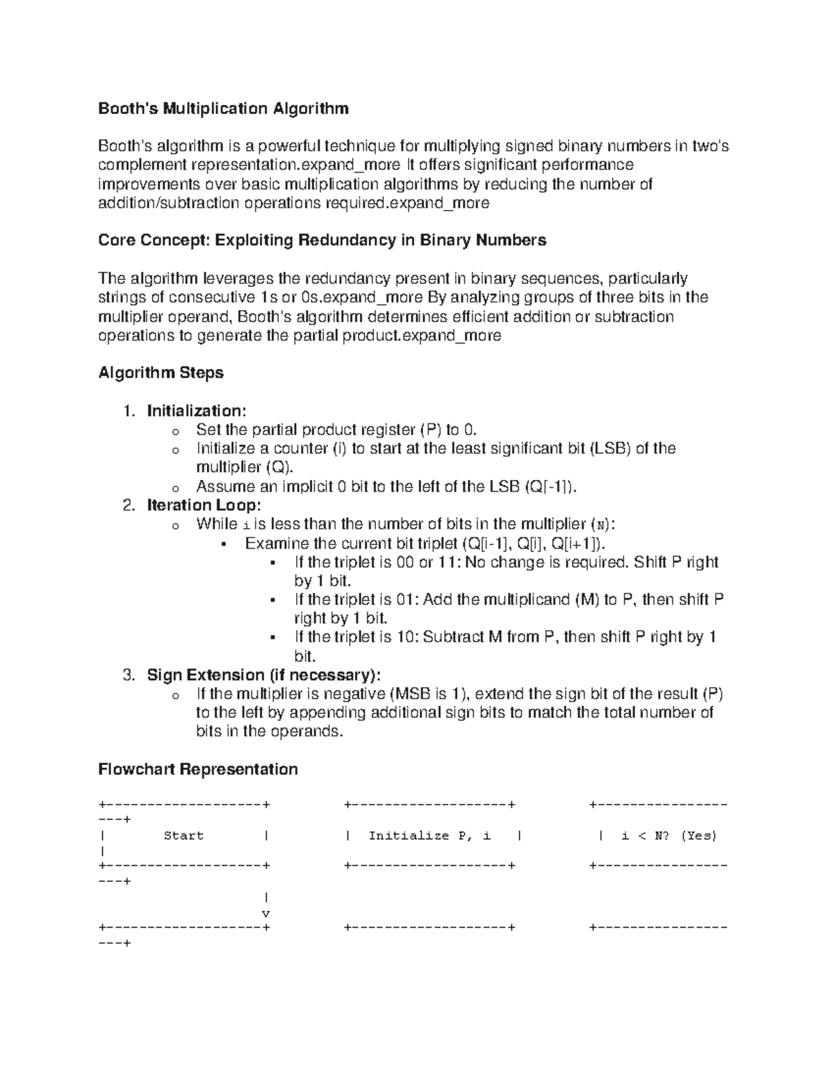 Booth - Booth's Multiplication Algorithm Booth's algorithm is a ...
