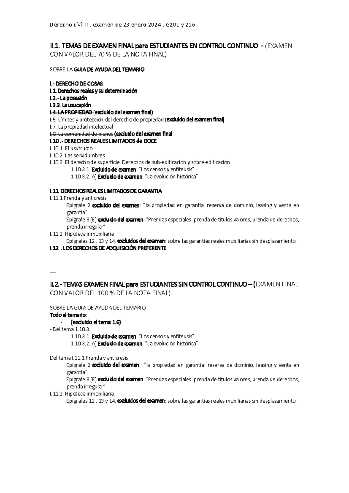 Temas DEL Examen Final Enero - Derecho civil II. examen de 23 enero ...