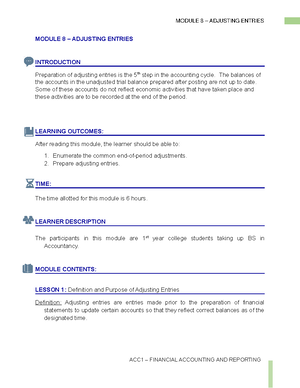 TOA-FA-FV - Financial Accounting and Reporting Fundamentals - Studocu