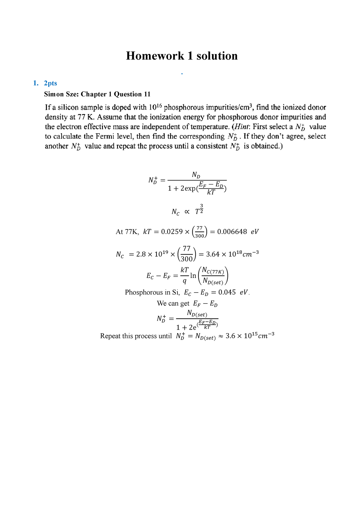 Homework 1solution V1 - This Is The Solution To Hw1 - Homework 1 ...