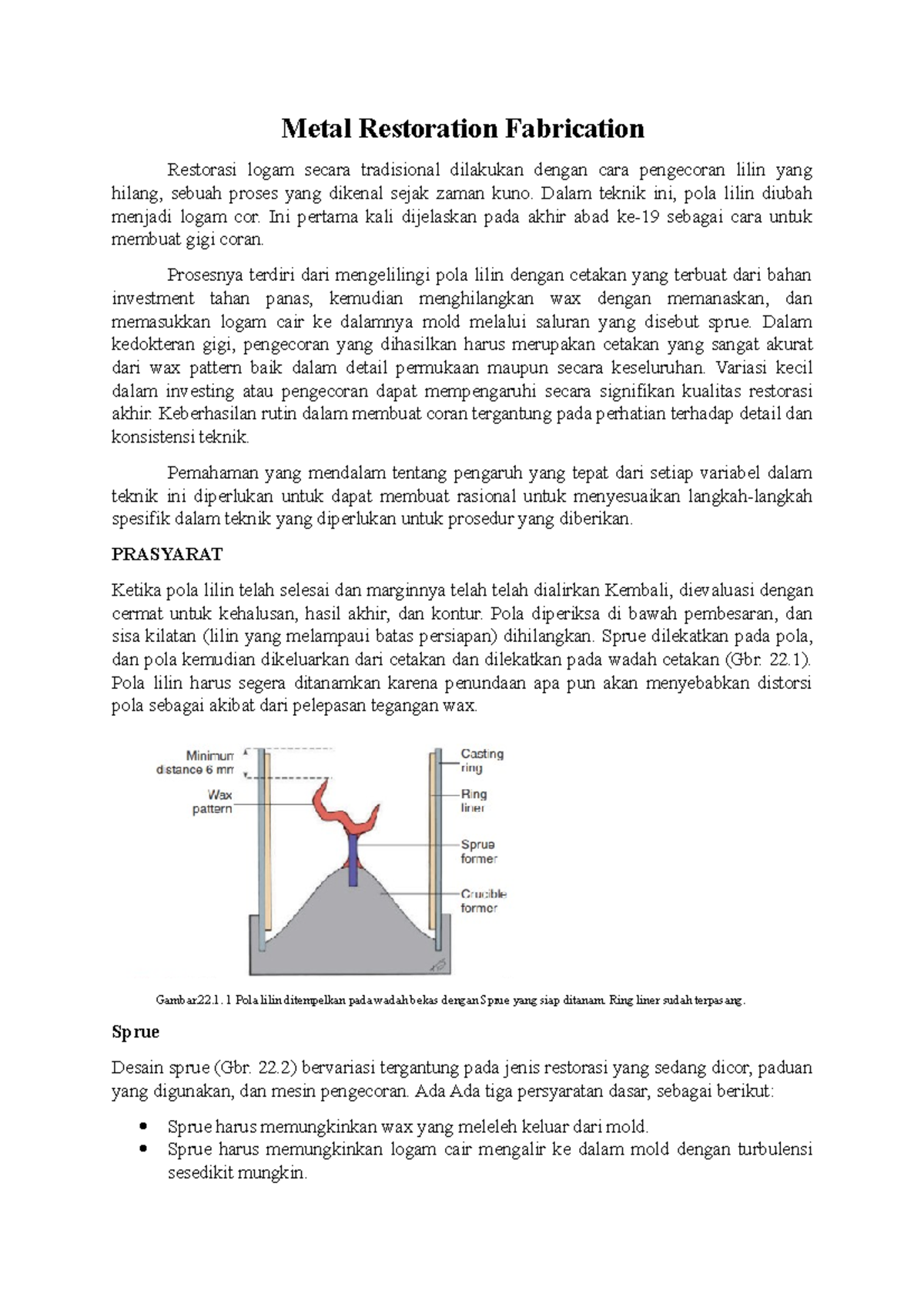 Metal Restoration Fabrication translate Metal Restoration Fabrication