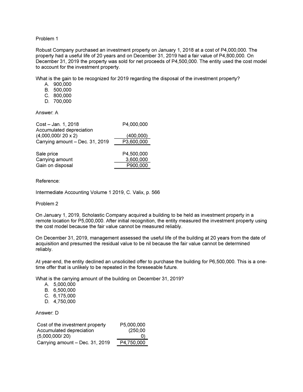 Problem-solving Practice Materials - Problem 1 Robust Company Purchased ...