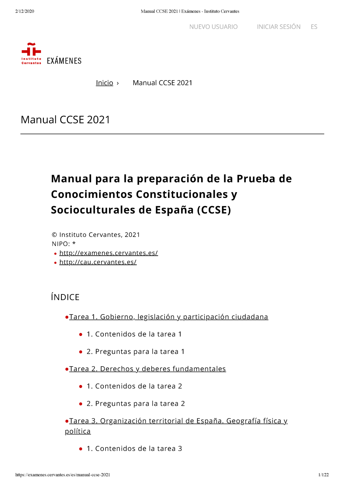 Manual Examen Nacionalidad Espanola Manual Ccse 21 Manual Para La Preparaci Studocu