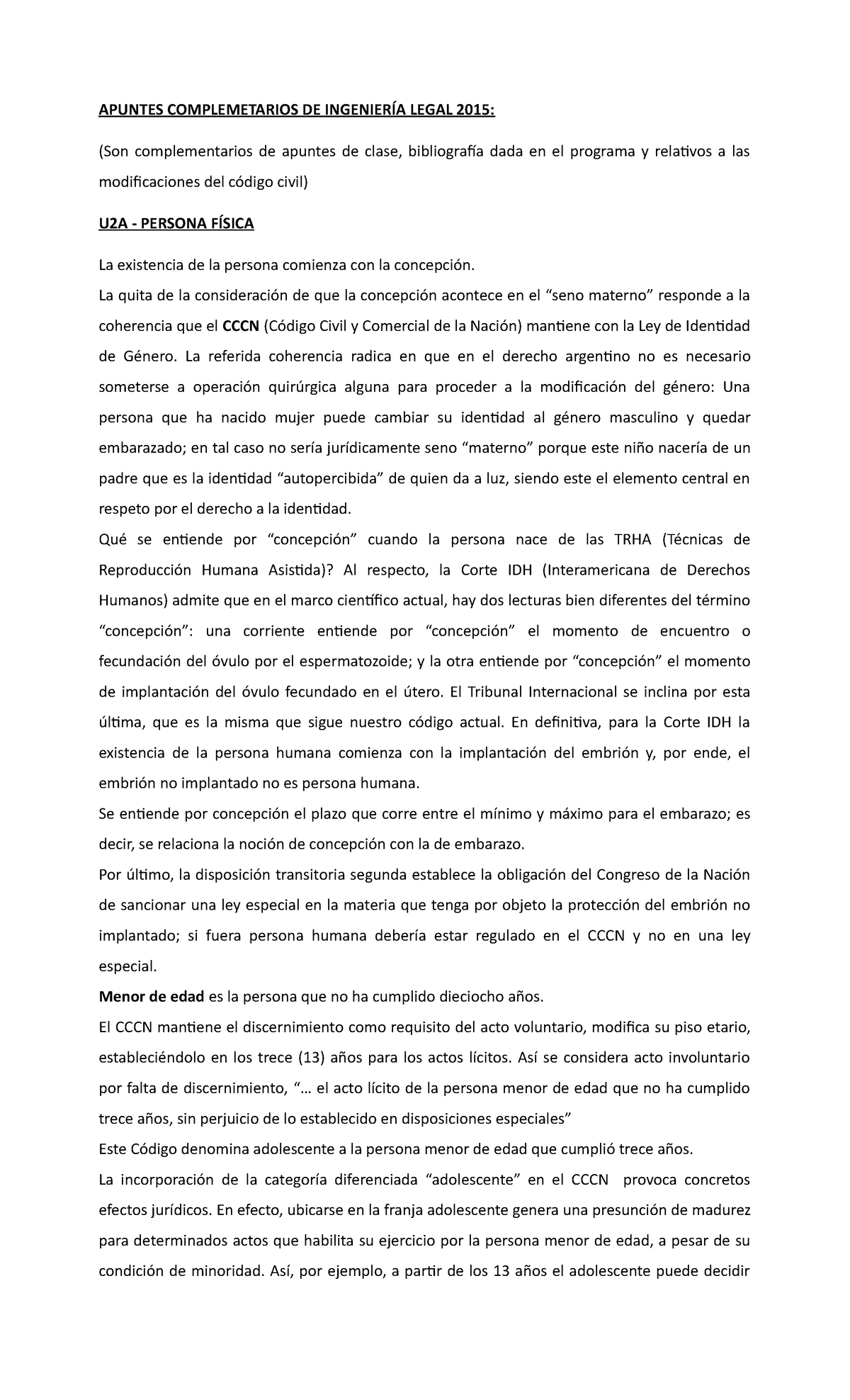 Nuevo codigo legal - APUNTES COMPLEMETARIOS DE LEGAL 2015: (Son ...