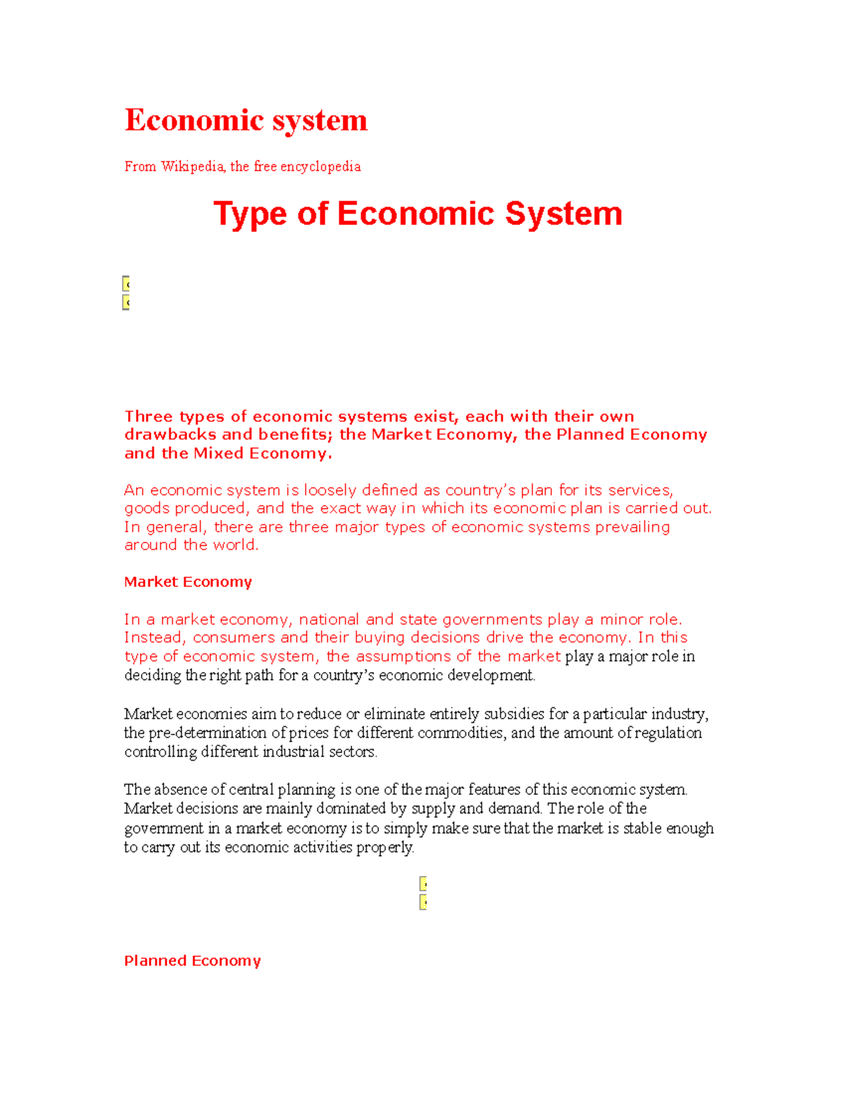 Economic System Dr Mutua Economic System From Wikipedia The Free
