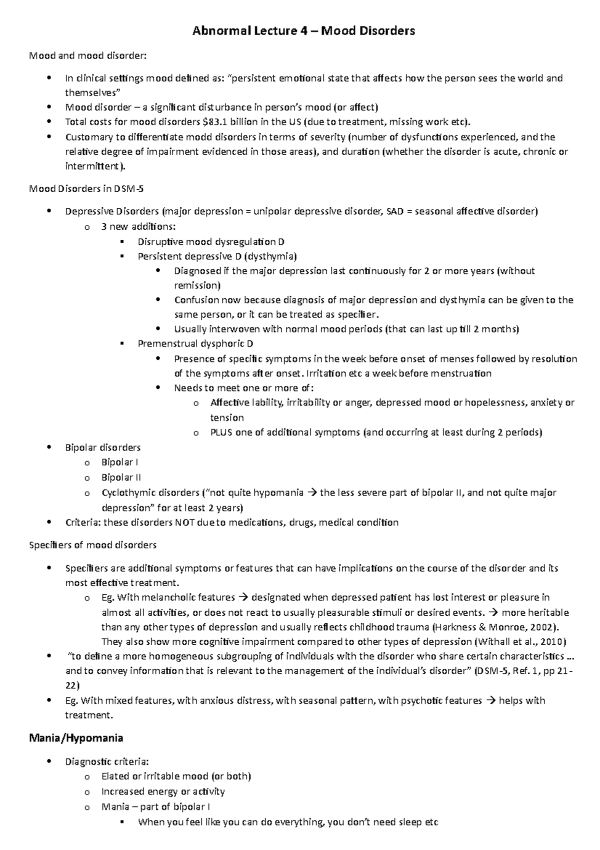 lecture-4-mood-disorders-abnormal-lecture-4-mood-disorders-mood-and