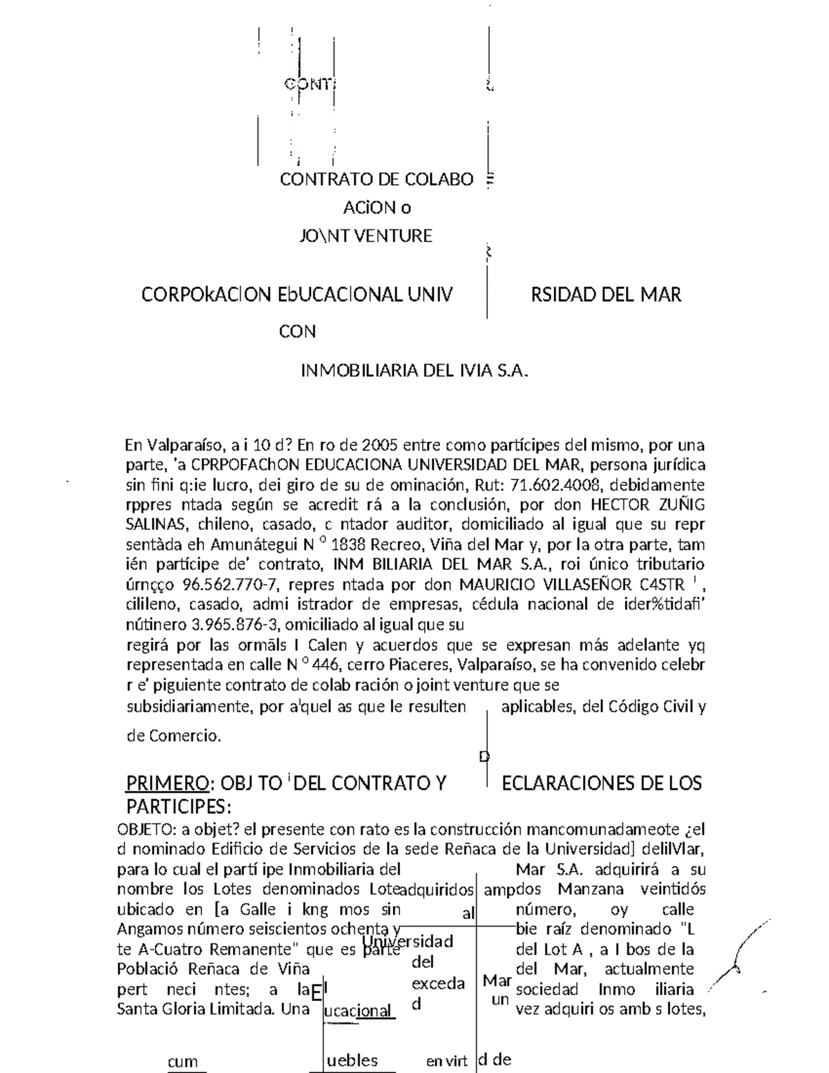 Contratos joint venture - CONTRATO DE COLABO ACiON o JO\NT VENTURE ...