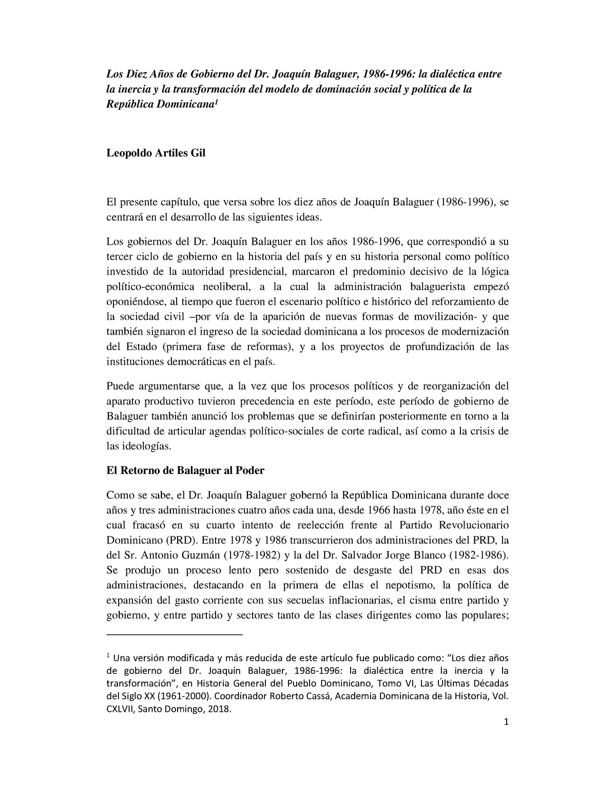 Los Diez Anos De Gobierno Del Dr Balaguer Los Diez Años De Gobierno Del Dr Joaquín Balaguer