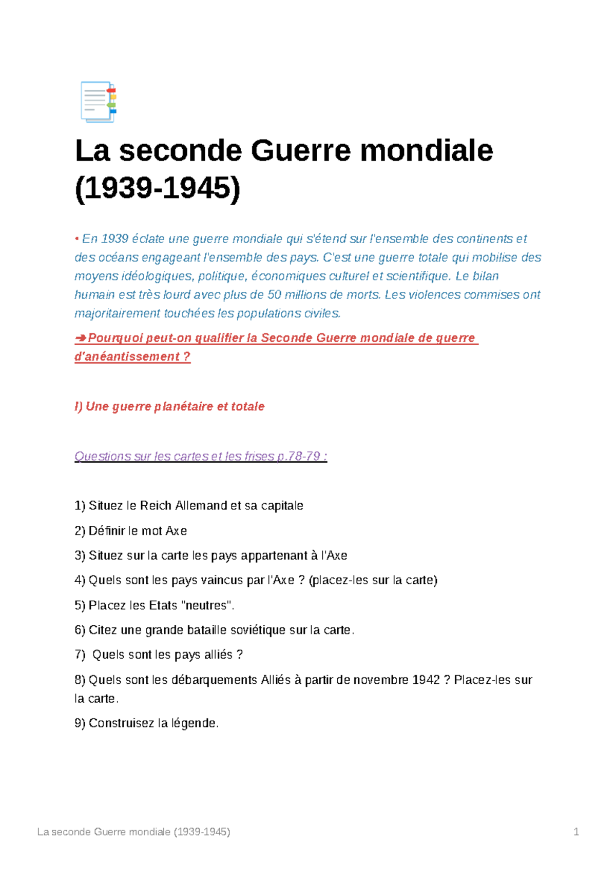 Quand la Seconde Guerre mondiale a-t-elle réellement commencé pour l