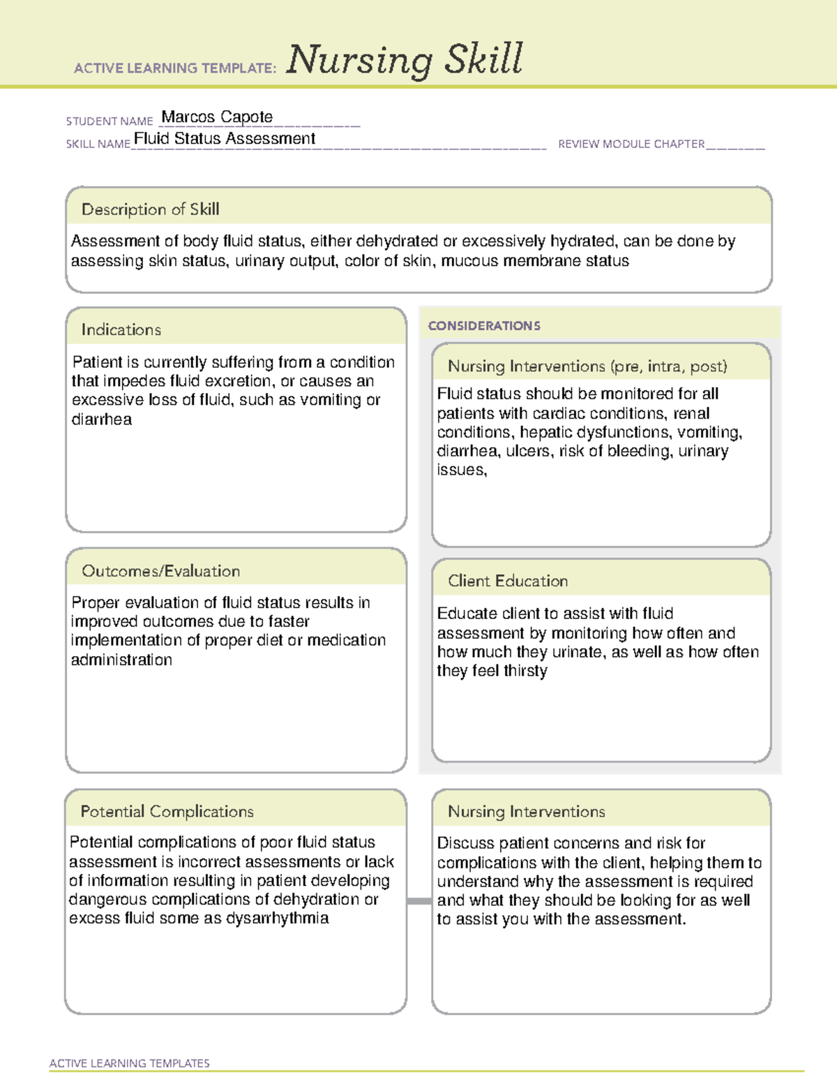 Nursing Skill restricted - ACTIVE LEARNING TEMPLATES Nursing Skill ...