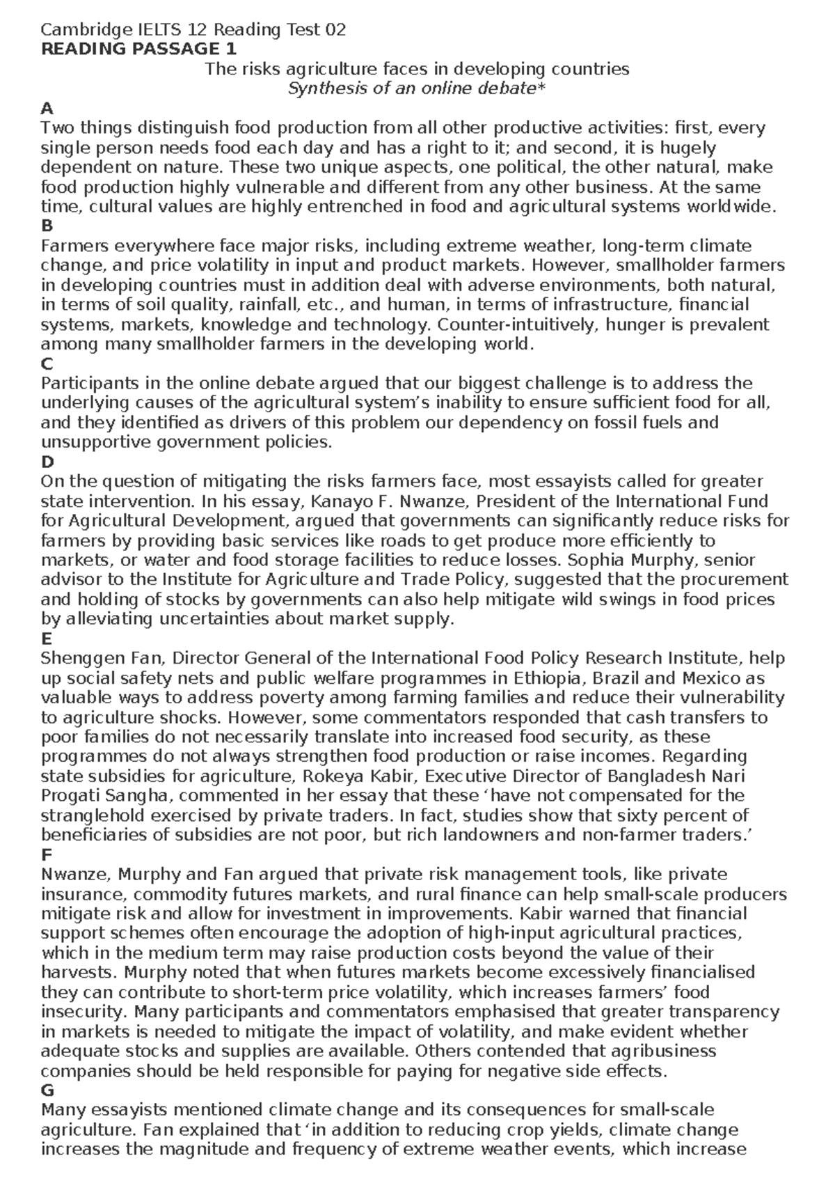 Cambridge Ielts 12 Reading Test 02 - Cambridge IELTS 12 Reading Test 02 ...