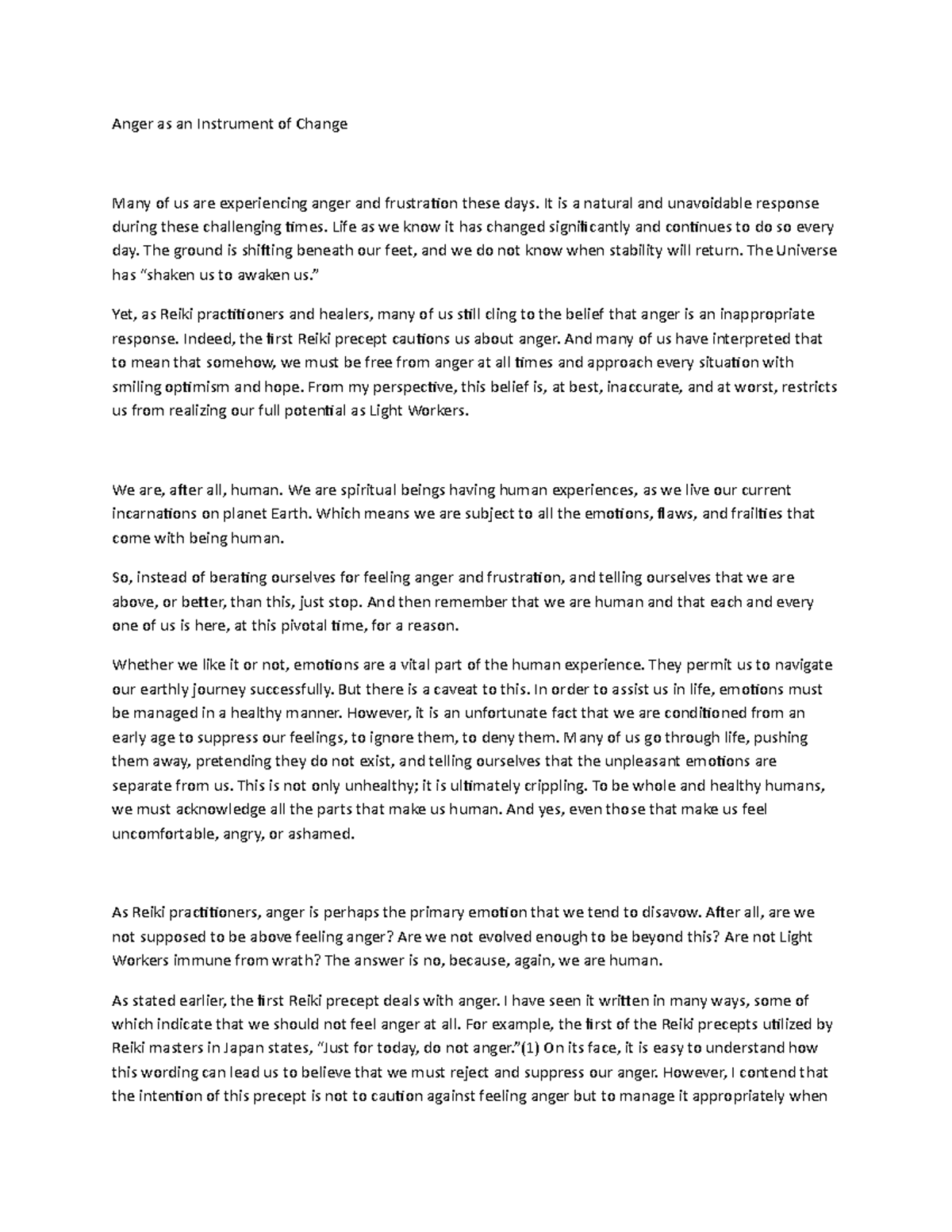 Anger as an Ins-WPS Office - Anger as an Instrument of Change Many of ...