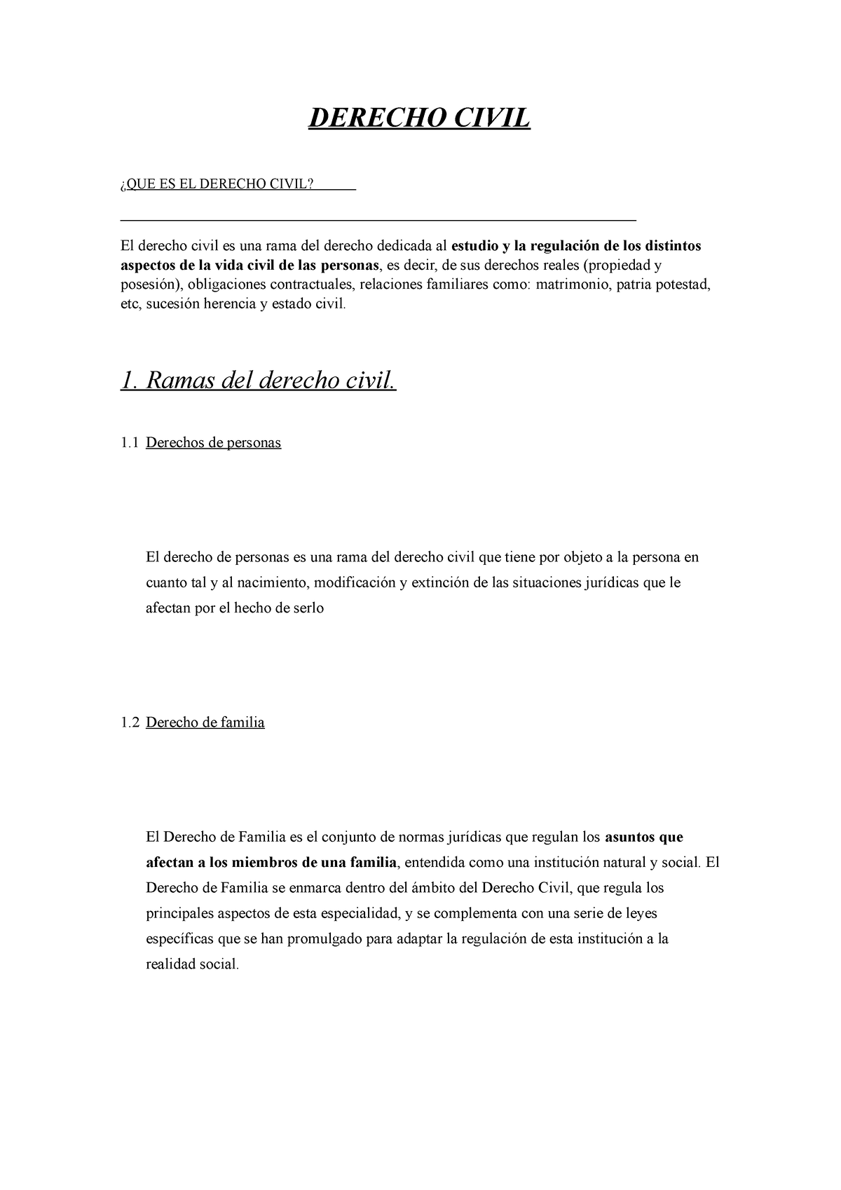 Derecho Civil Derecho Civil ¿que Es El Derecho Civil El Derecho Civil Es Una Rama Del Derecho 7200