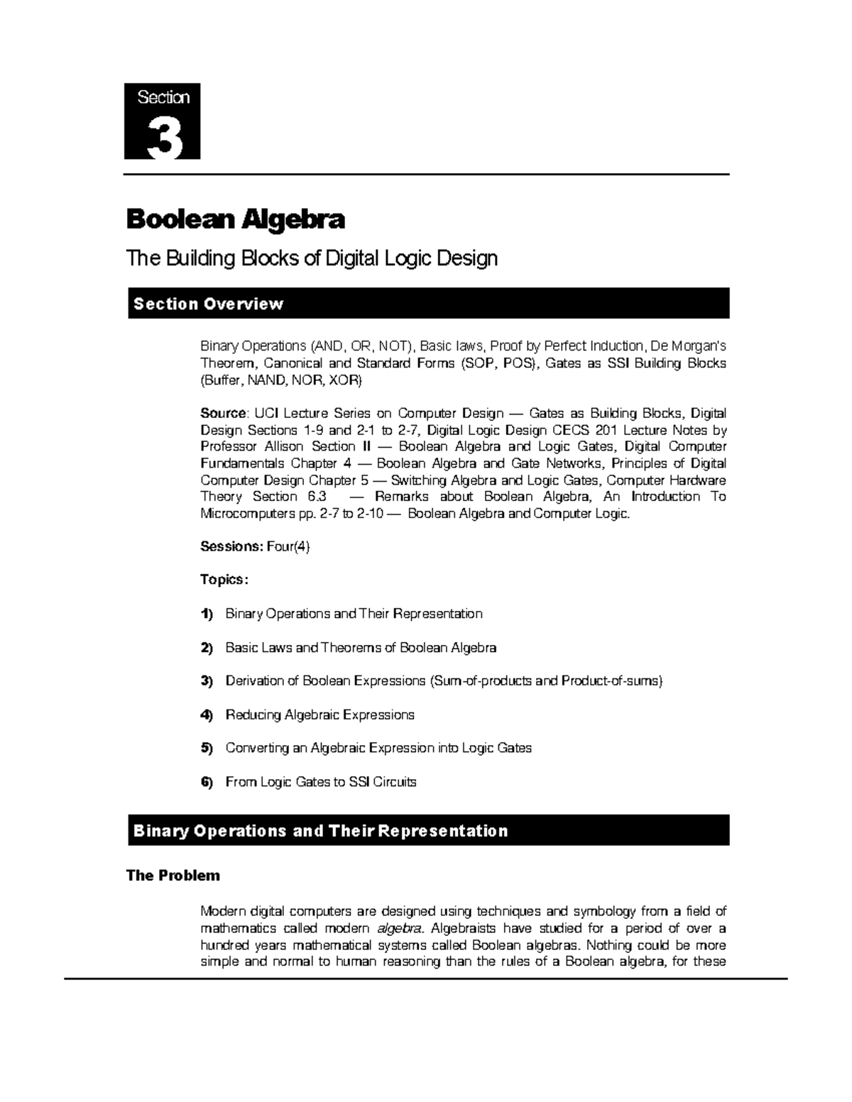 Boolean Algebra - 2-7 to 2-10 — Boolean Algebra and Computer Logic ...
