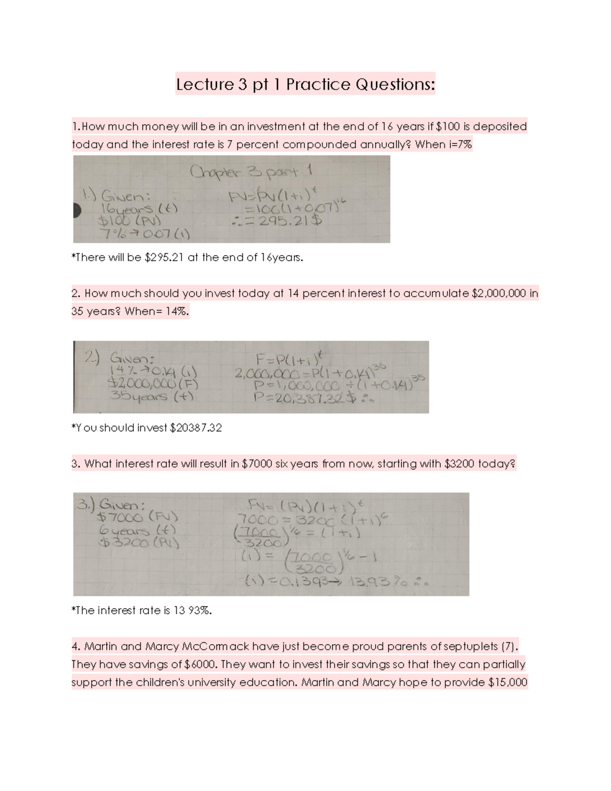 Lecture 3 pt 1 Practice Questions - Lecture 3 pt 1 Practice Questions ...