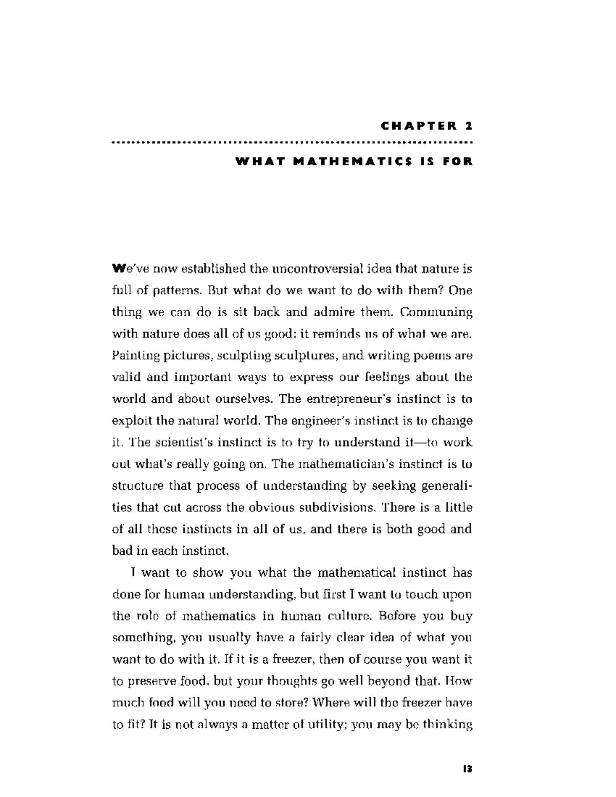 Reference book - Chapter 2 - ####### CHAPTER 2 ####### WHAT MATHEMATICS ...