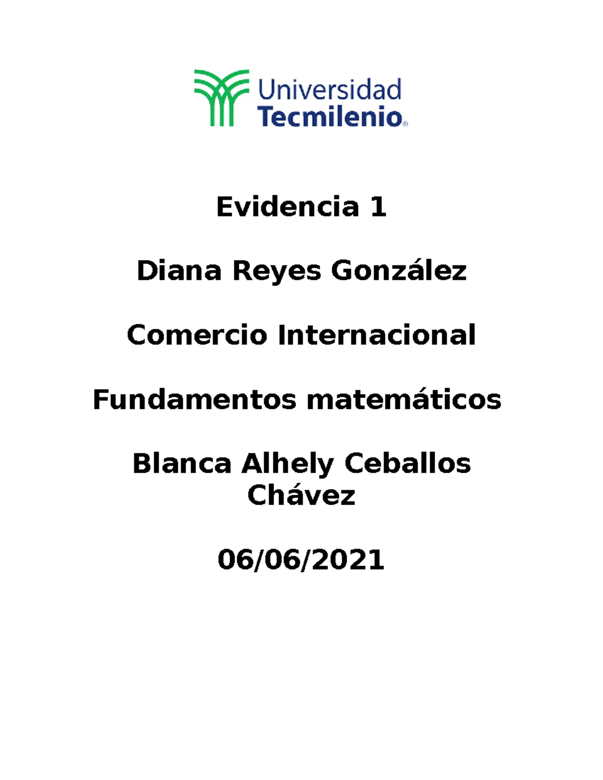 Evidencia 1 Fundamentos - Evidencia 1 Diana Reyes González Comercio ...
